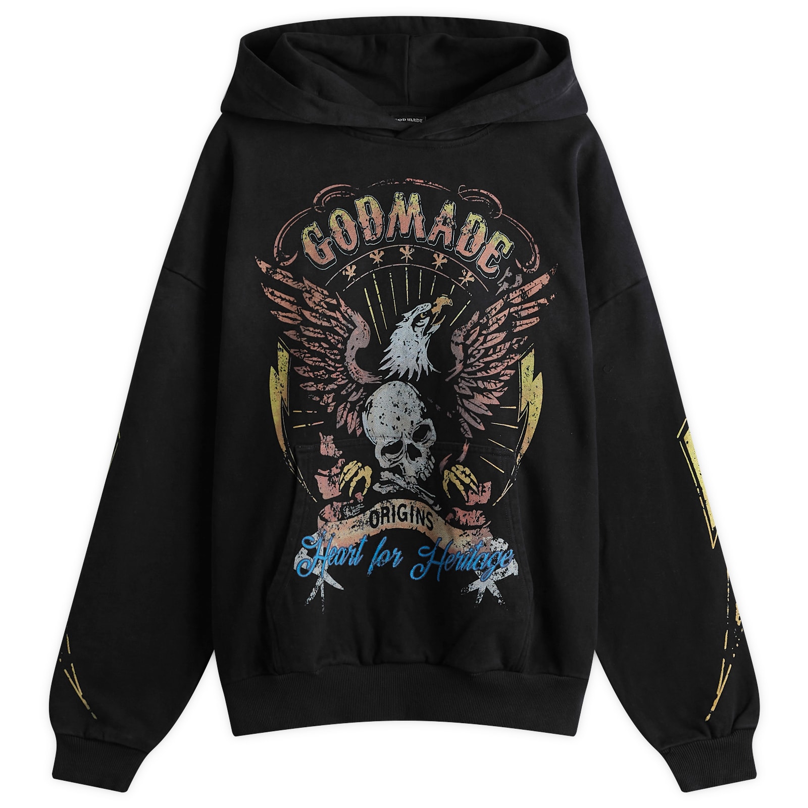 God Made Men’s Origins Hoodie Washed Black