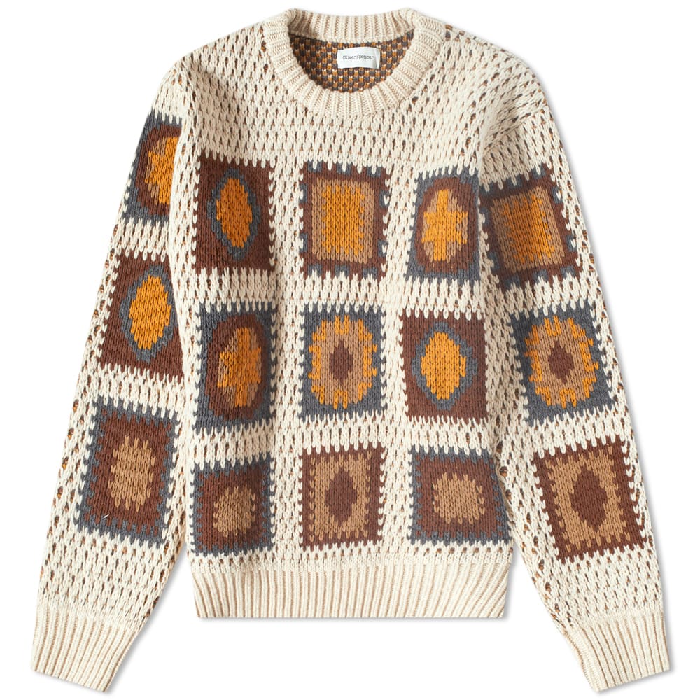 Oliver Spencer Men's Blenheim Crew Sweat Beige