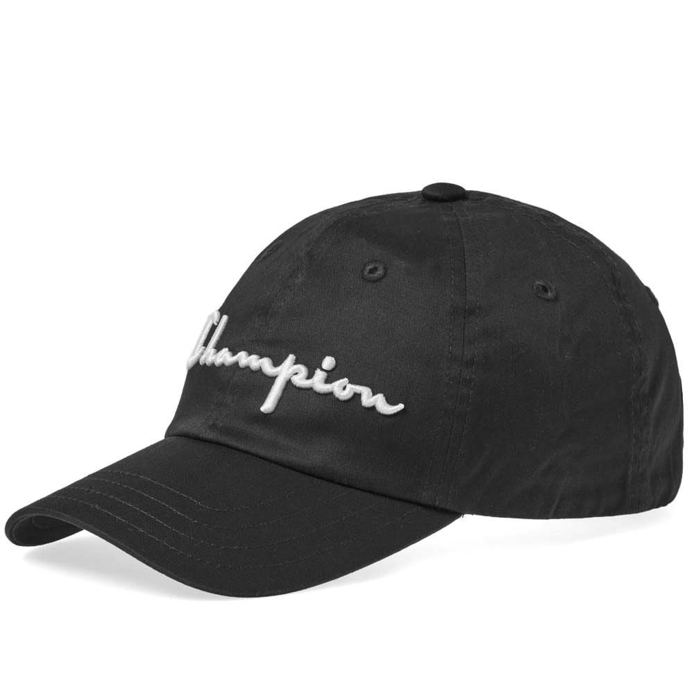 Champion Reverse Weave Logo Baseball Cap Black | END. (UK)