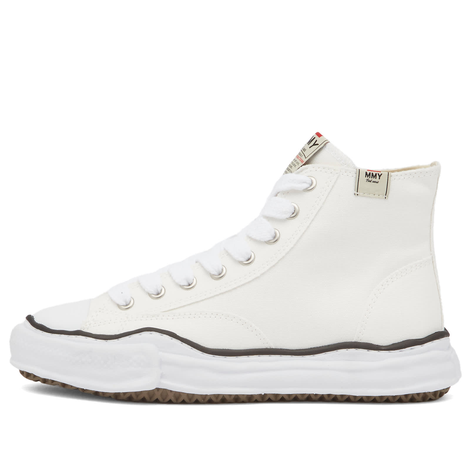 Maison Mihara Yasuhiro Men's White Original Sole Canvas Hi Sneaker