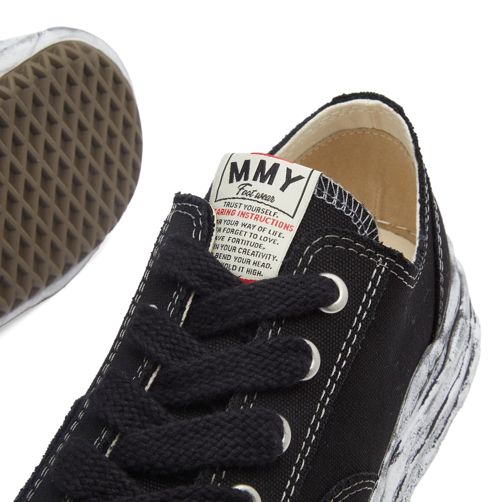 Maison MIHARA YASUHIRO Hank Original Sole Canvas Sneaker Black 