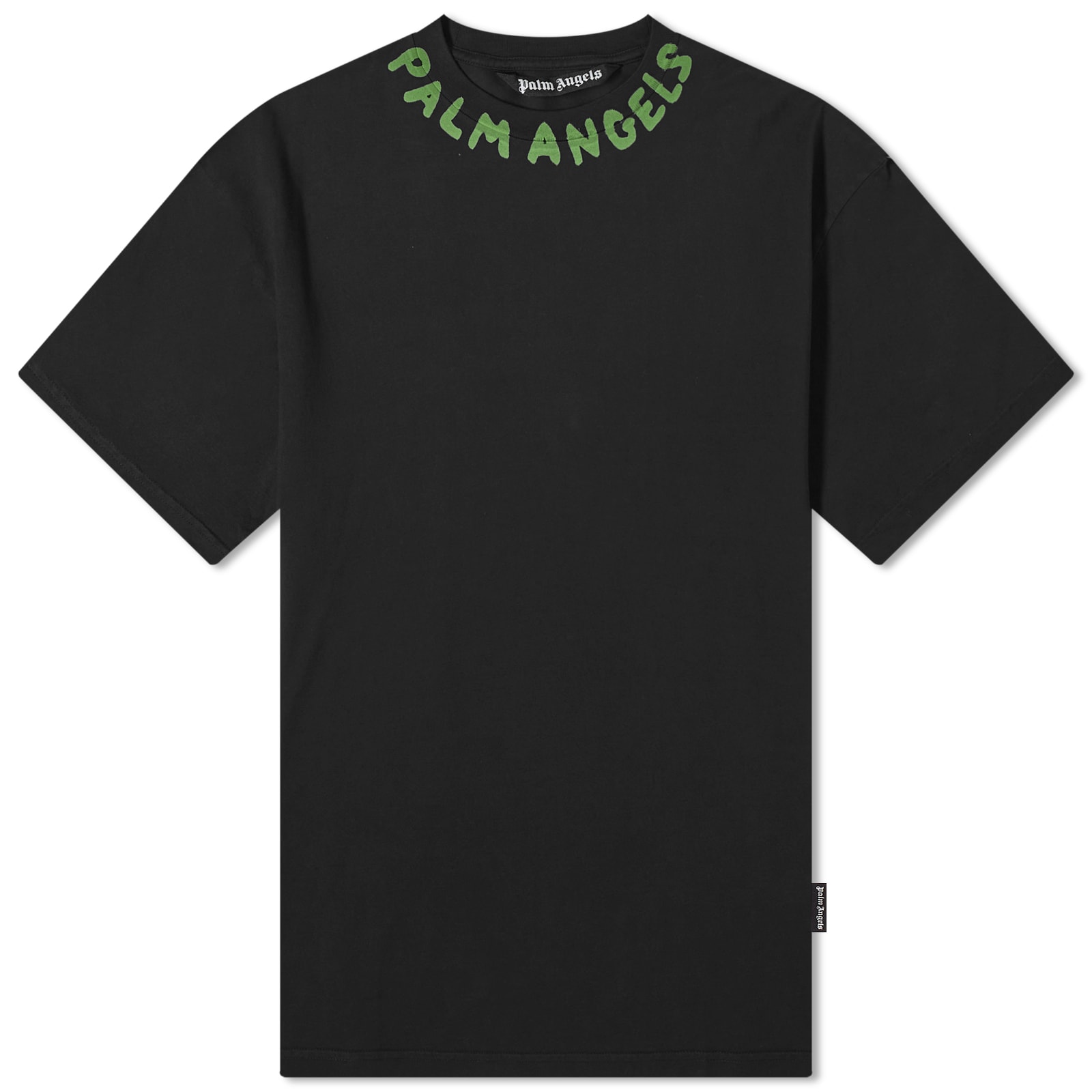 【関税込み】Palm Angels ブラック Burning Logo Tシャツ Palm Angels: Black Burning Logo T-shirt | SSENSE