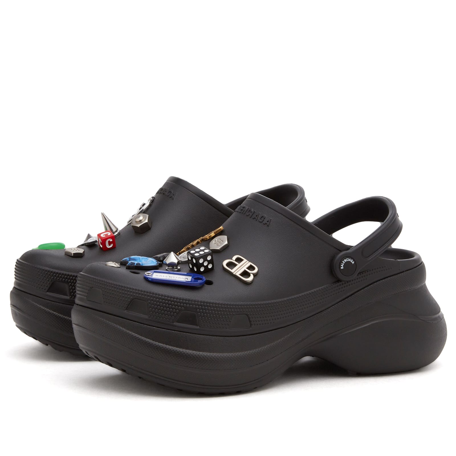 Balenciaga Men's Crocs Mule Black - Curated Menswear