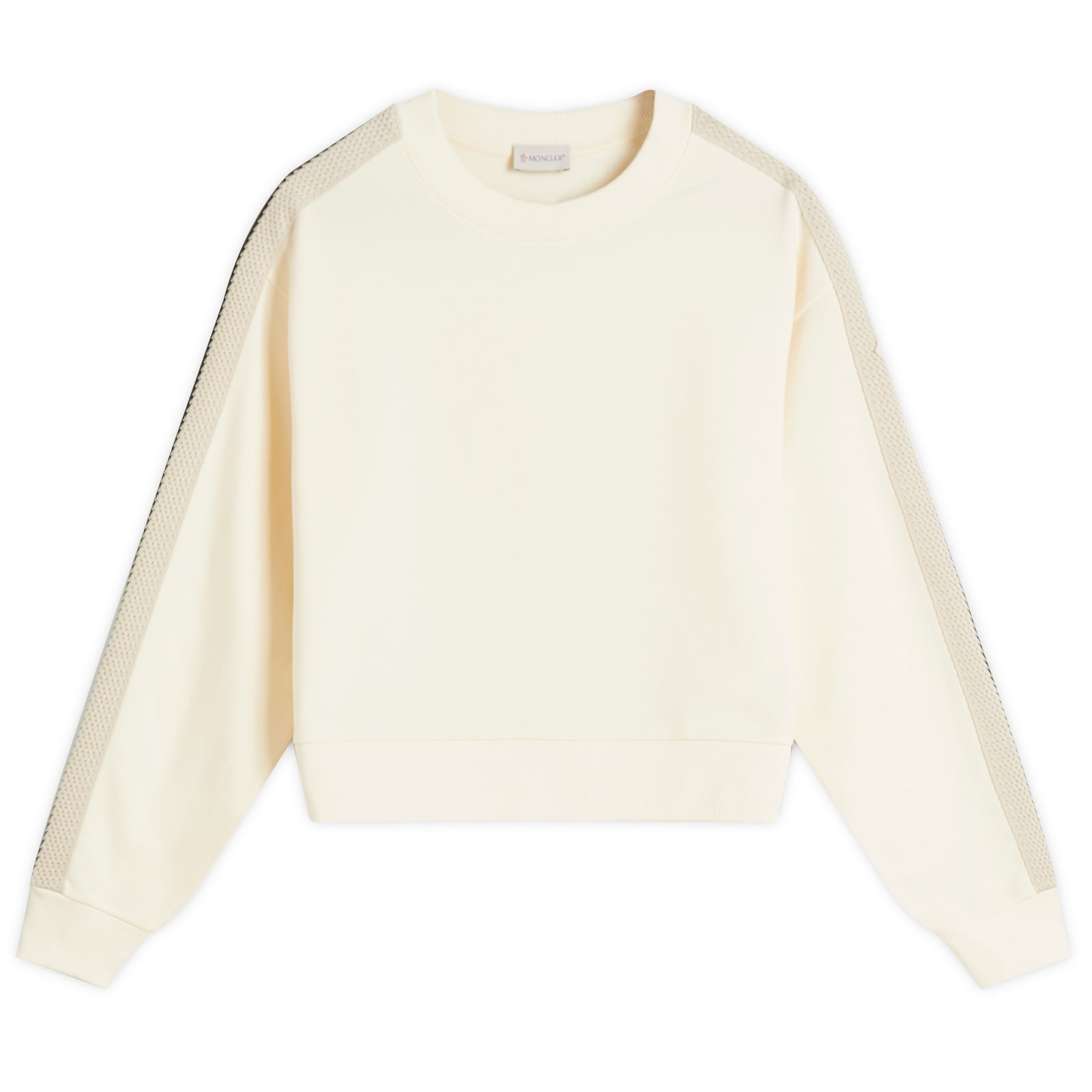 その他 MONCLER SS25 Crochet sweatshirt (K10938G0003389A1K 034) Moncler Crochet Stripe Sweatshirt Beige | END. (TW)