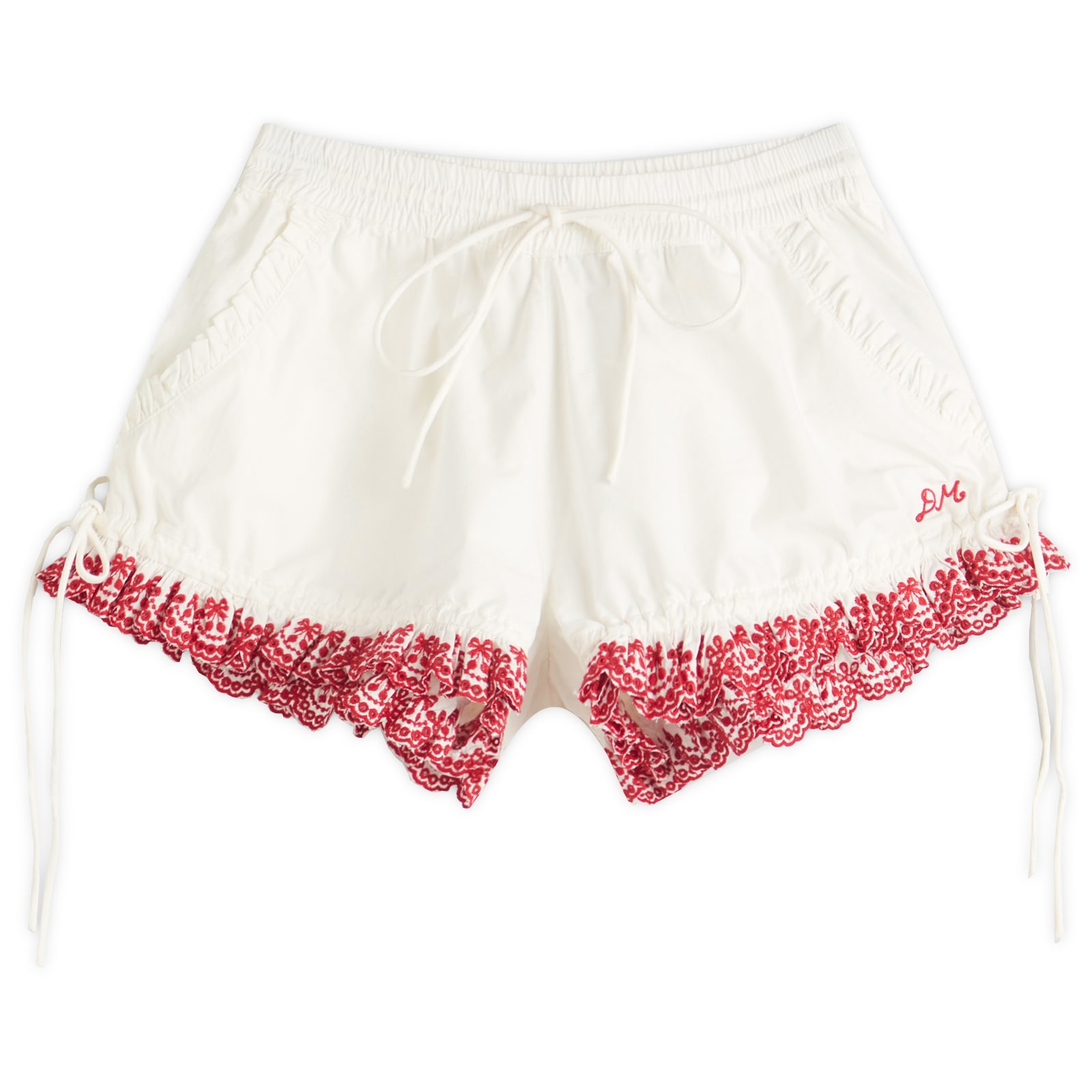 ショートパンツ Damson Madder Jenna Bloomer Shorts Damson Madder Jenna Bloomer Shorts white embroidered cherry