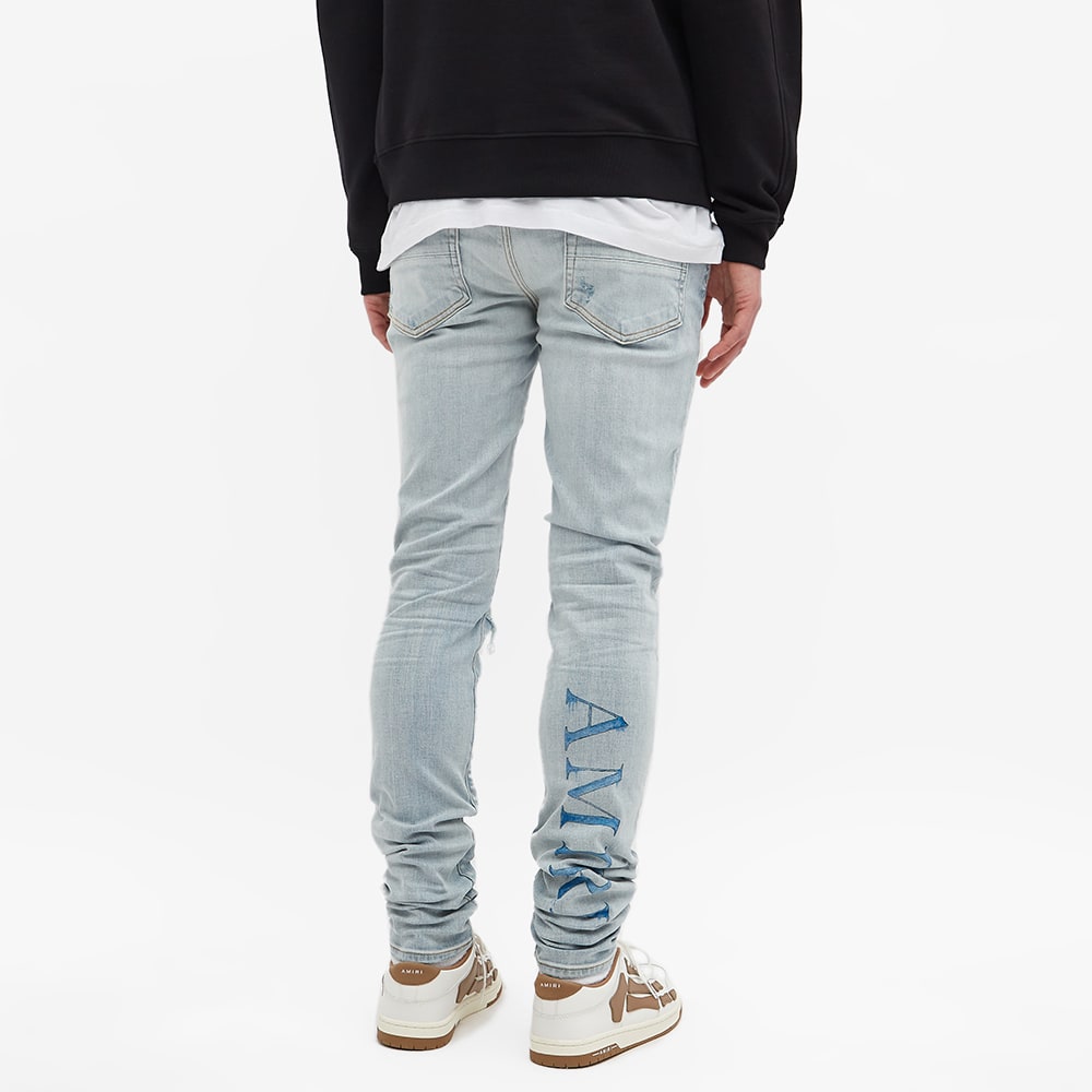 AMIRI Watercolor Logo Jean Indigo | END 