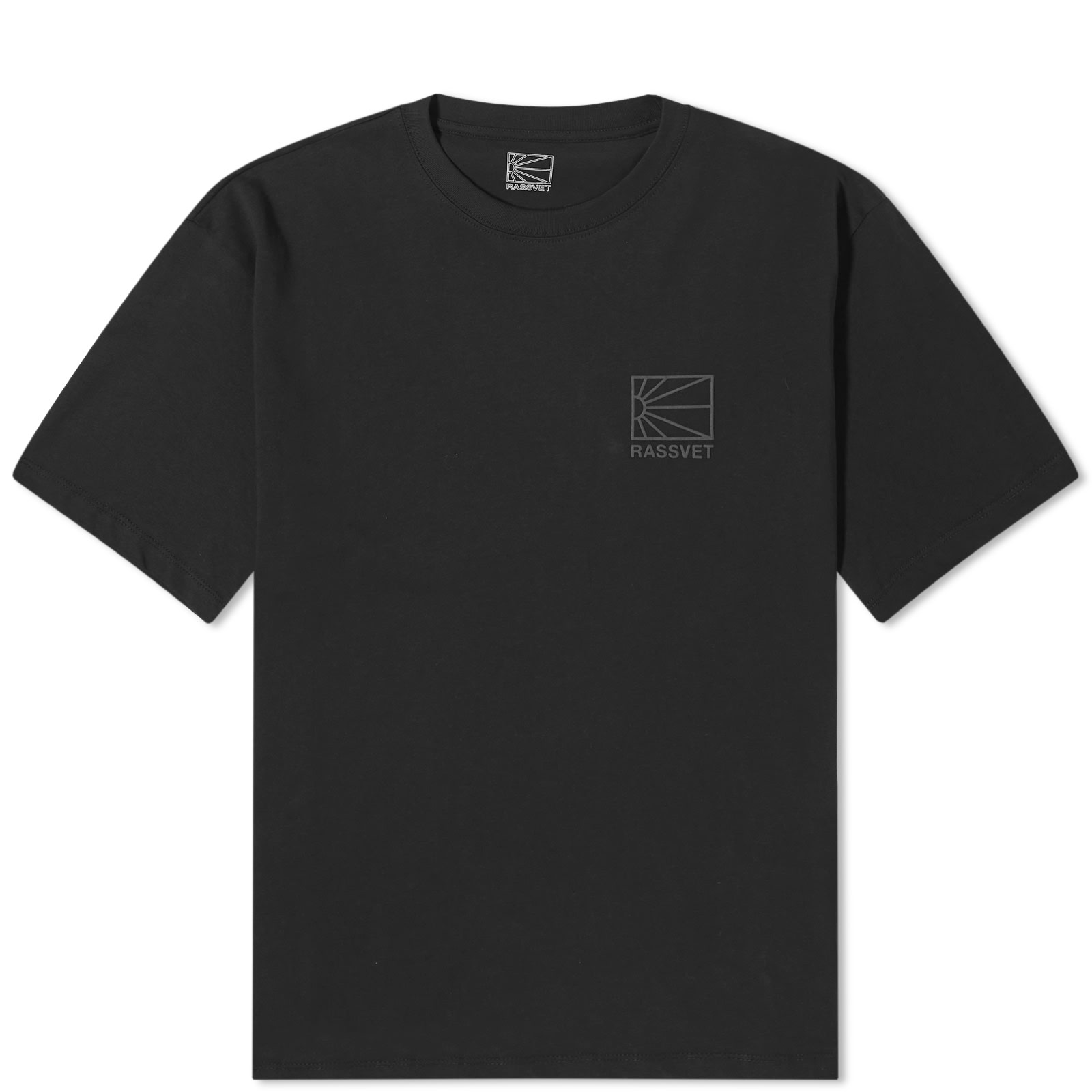 RASSVET Men's Mini Logo T-Shirt Black Curated Menswear