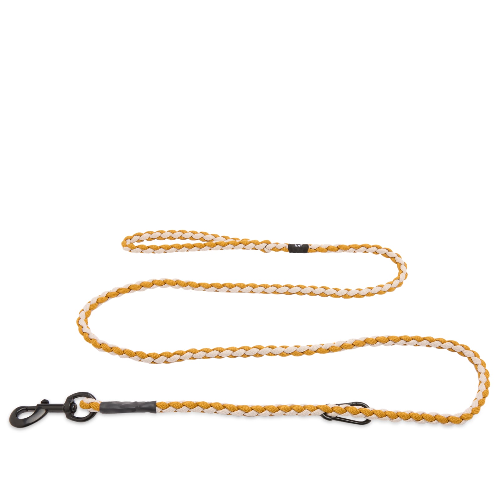 Hay Unisex Off-White/Ochre Braided Dog Leash