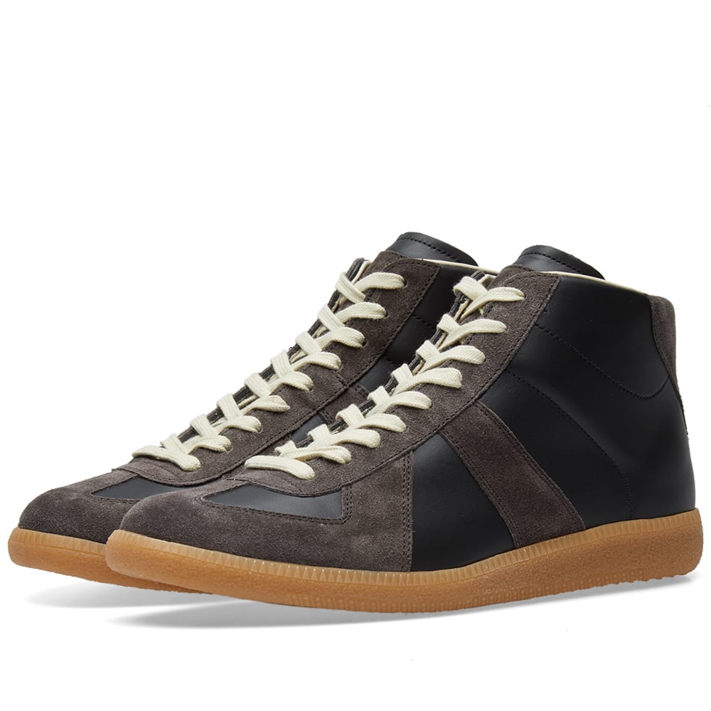 Maison Margiela 22 Replica High Sneaker Black & Amber | END. (US)