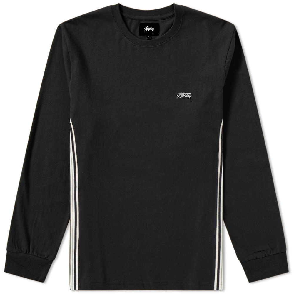 Stussy Long Sleeve Racer Jersey Tee Black END. (GB)
