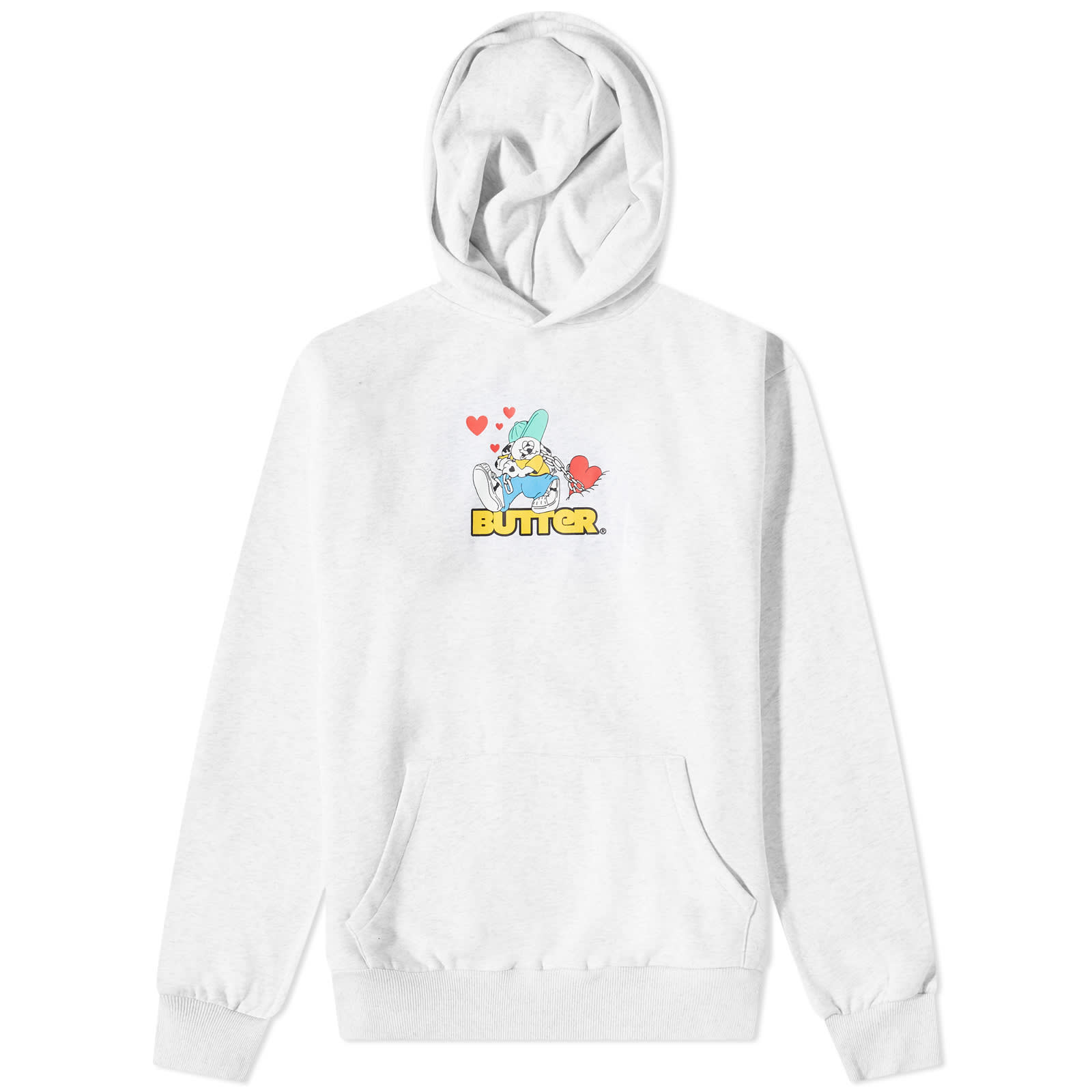 Butter Goods Puppy Love Hoody Ash Grey END. (AR)