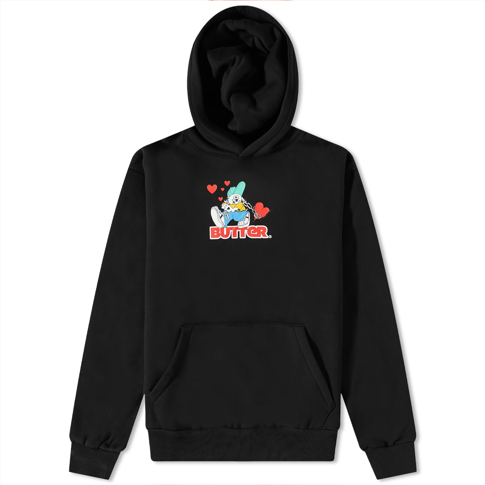 Butter Goods Puppy Love Hoody Black END KR on-instagram