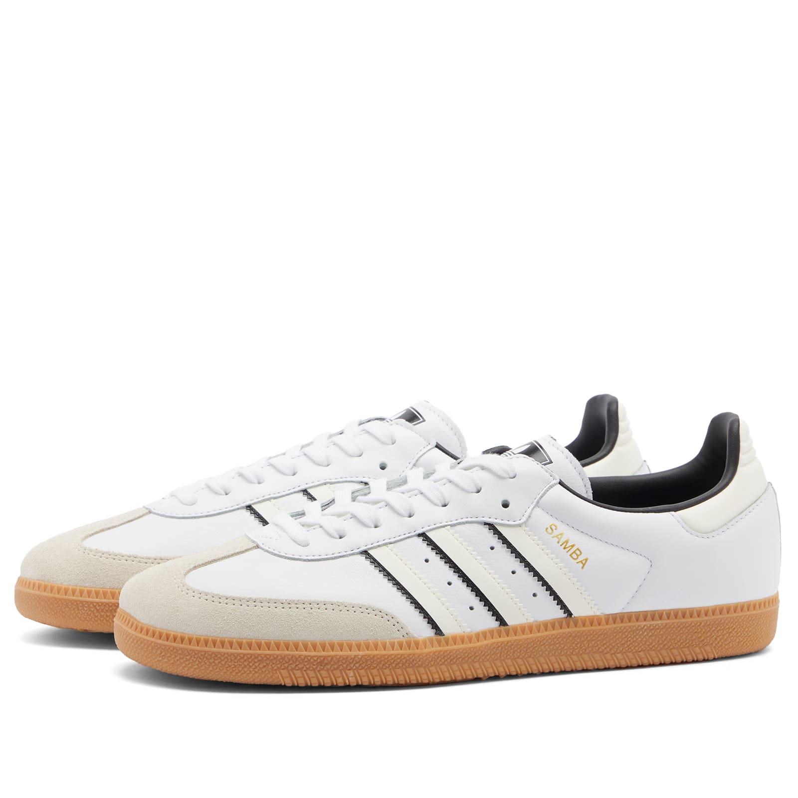 Adidas White/Off White/Core Black Samba Og Uk Size 3.5