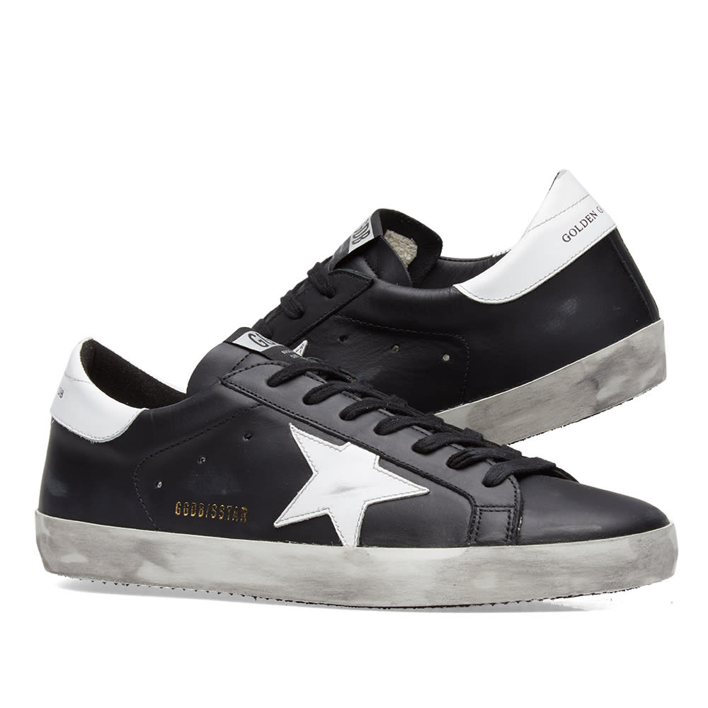 Golden Goose Deluxe Brand Superstar Leather Sneaker Black ...