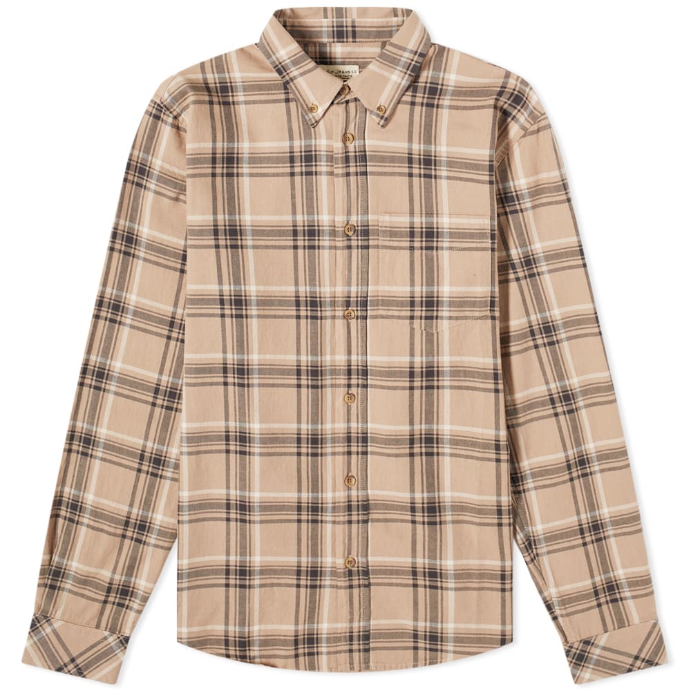 Plaid shirt beige Clearance