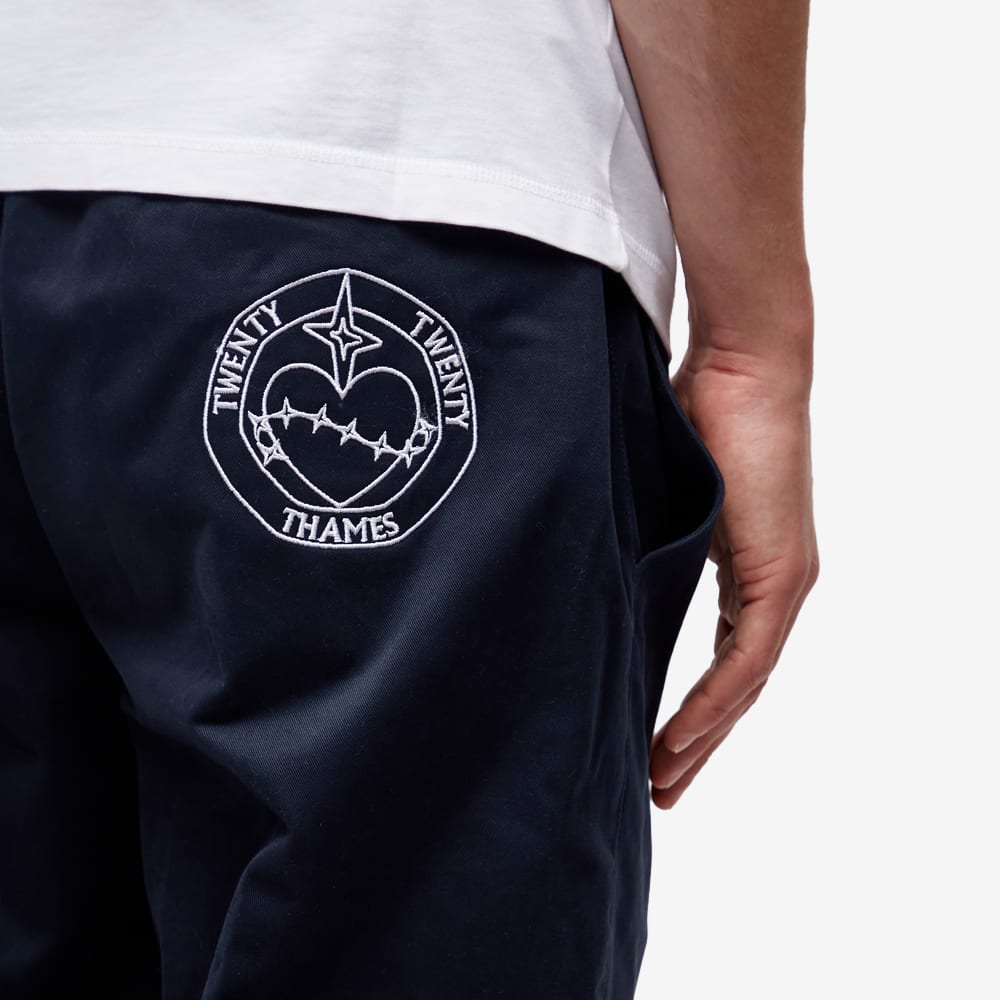 Thames ロゴネイビーパンツ Thames ロゴネイビーパンツ スラックス