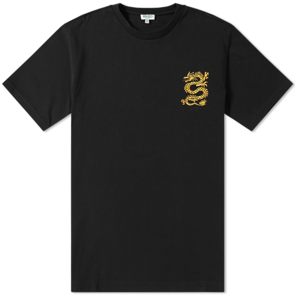 Kenzo Embroidered Dragon Tee Black | END.