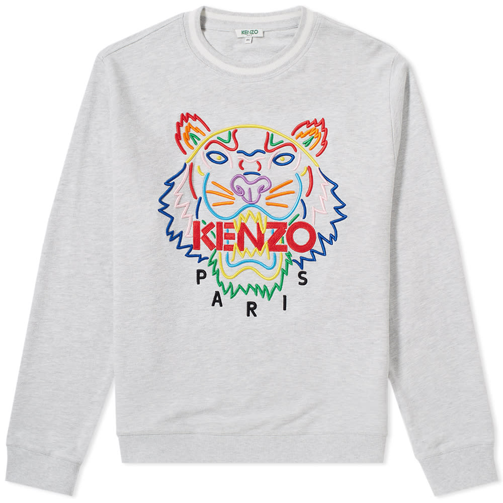 Kenzo Tiger Sweat 'High Summer' Pale Grey | END. (US)