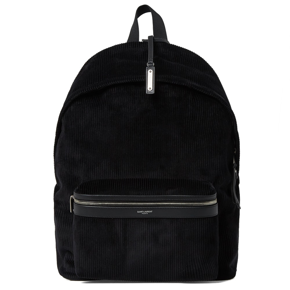 black cord backpack