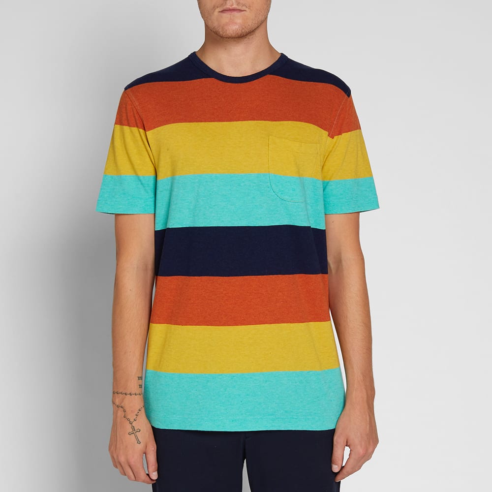 YMC Wild Ones Stripe Tee Multi | END. (US)