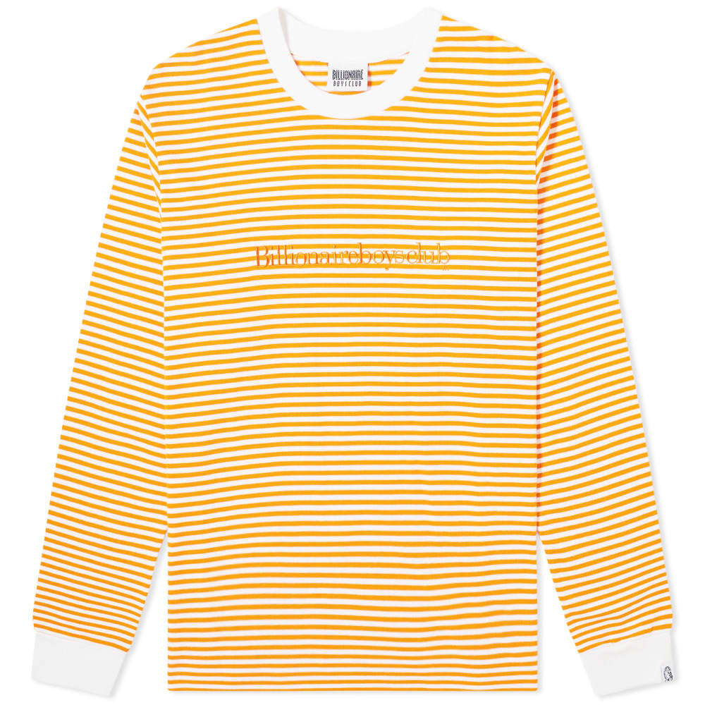 Wrapped up in skinny stripes, this nautical tee from Billionaire Boys Club brings a touch of seafaring style into the new season. Punctuated with proud logo embroidery, the split hem piece takes comfort to the next level; completed with structured ribbed knits at its collar and cuffs. 
 
100% Cotton
Embroidered Branding
Woven Brand Tab
Ribbed Crewneck & Cuffs
Split Hem