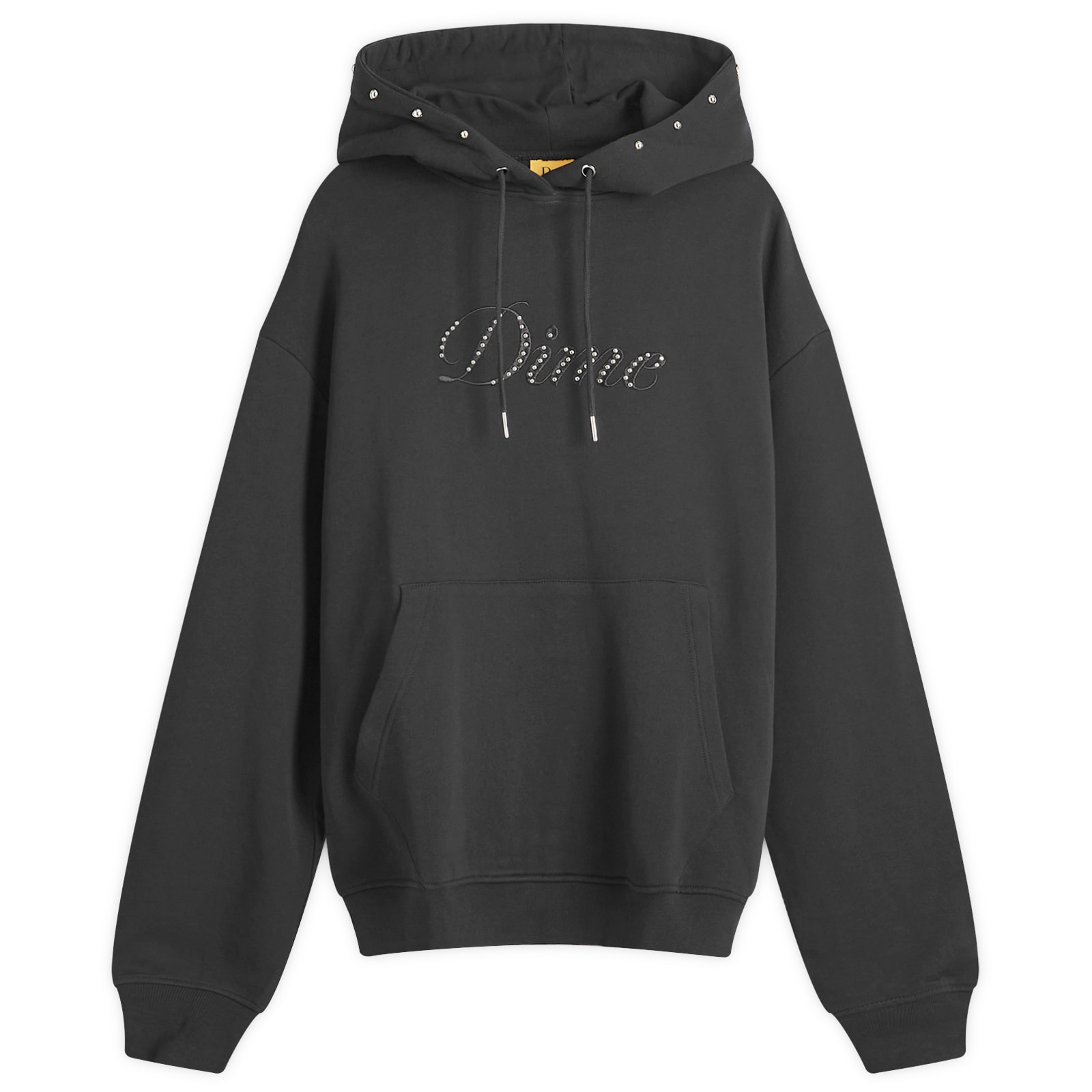 Dime Cursive French Terry Hoodie Black | Unit-le-immShops (GB)