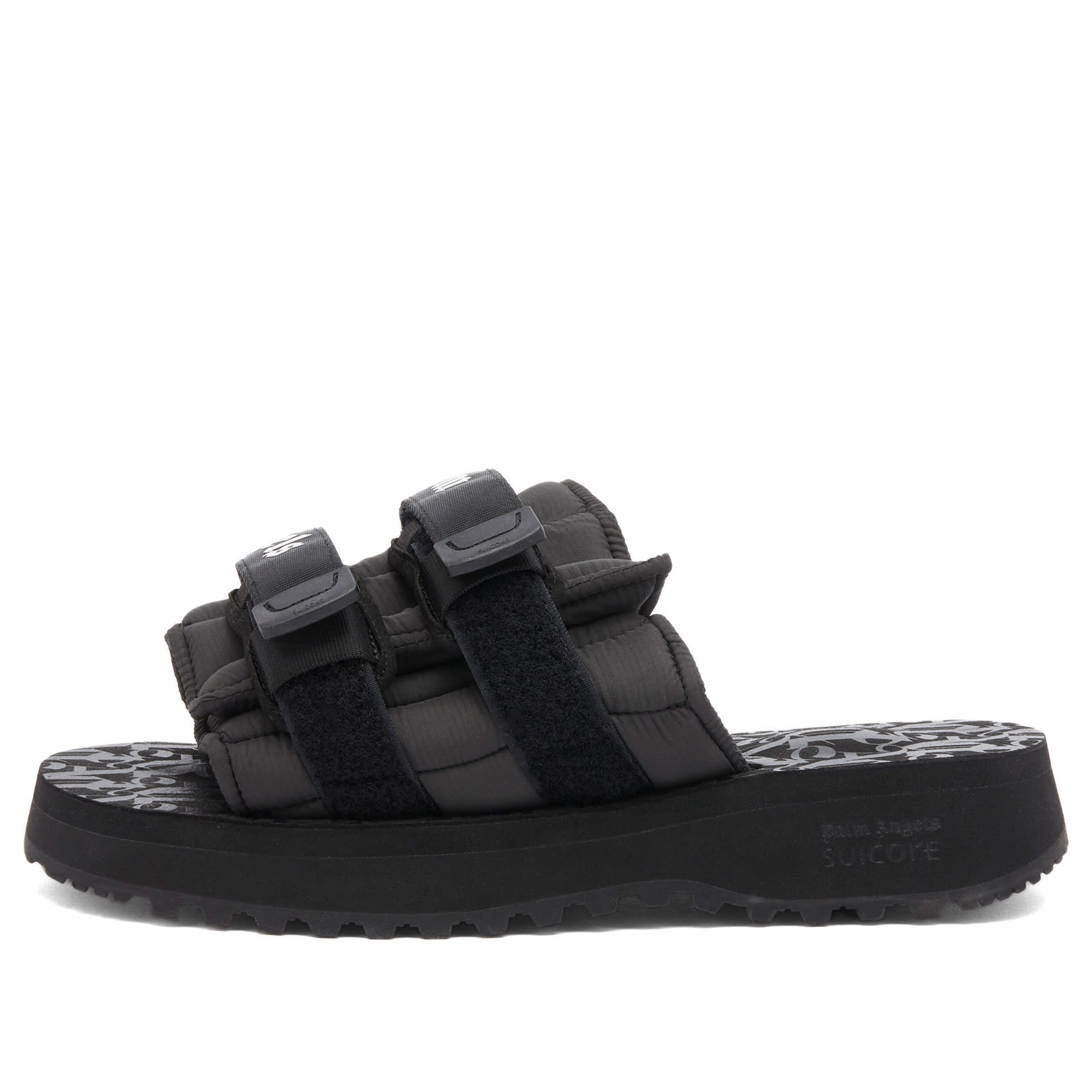 サンダル Palm Angels PALM ANGELS X SUICOKE SANDAL Palm Angels x Suicoke Sandals Slides Vibram Black RARE 8,5