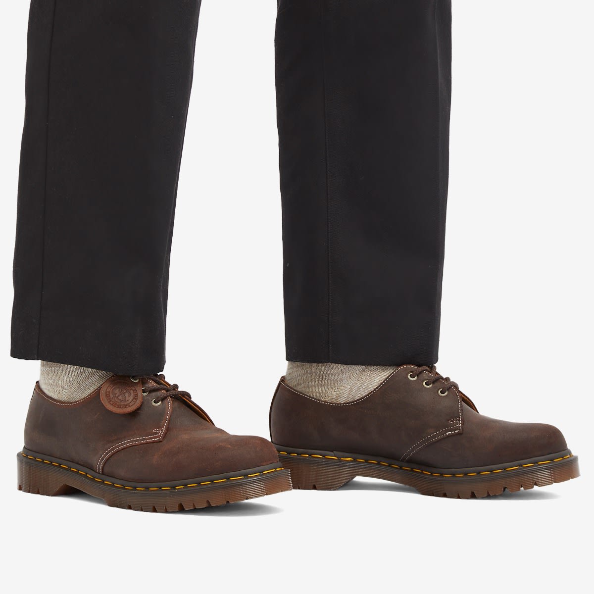 Dr. Martens Men's 1461 Wax Commander Shoe Rustric Brown | 31861749
