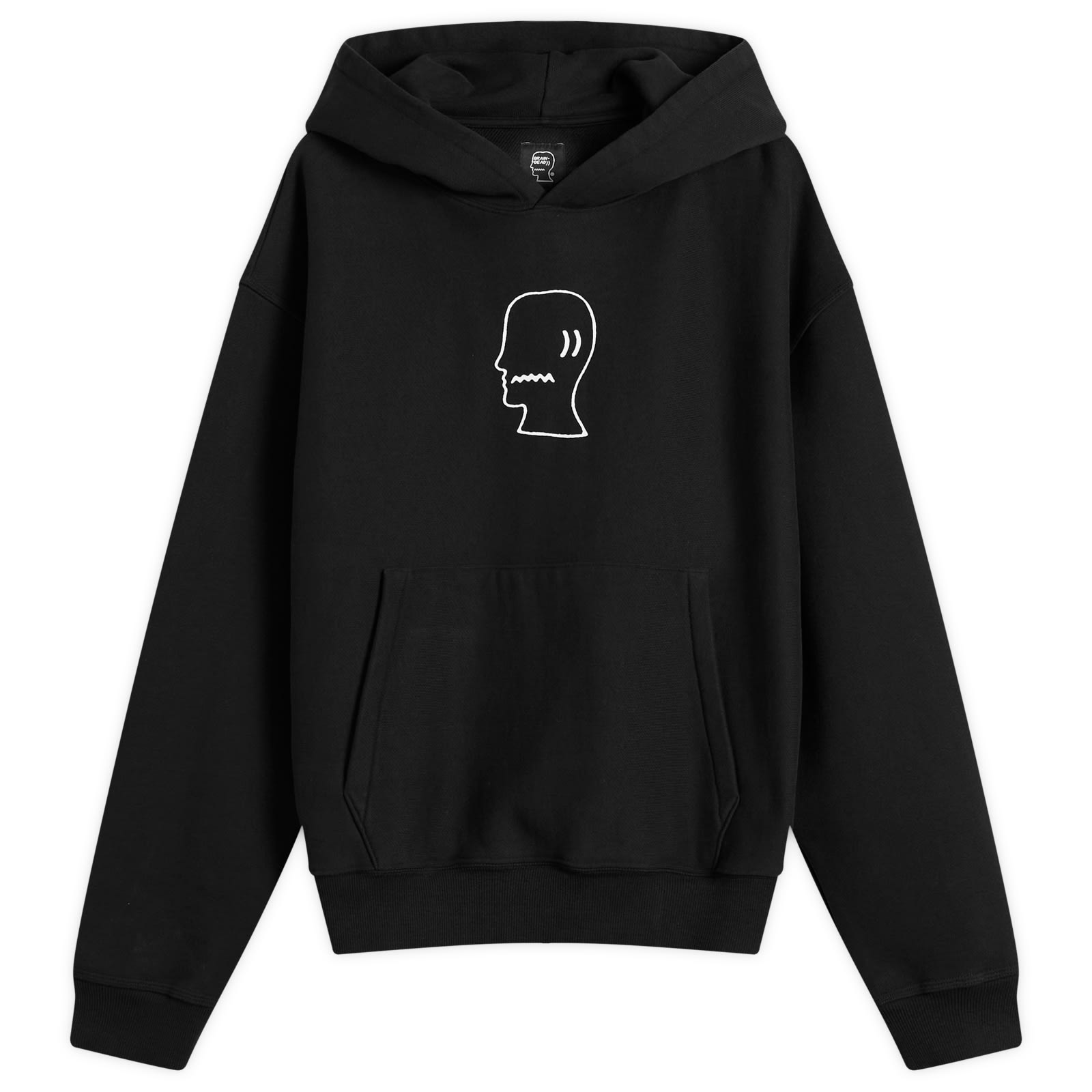 Brain Dead Men’s Logo Head Hoodie Black
