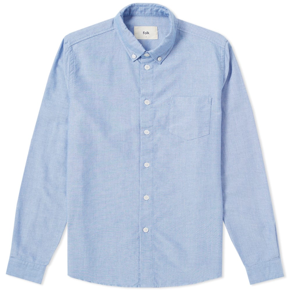 Folk Oxford Button Down Shirt Sky Blue | END. (US)