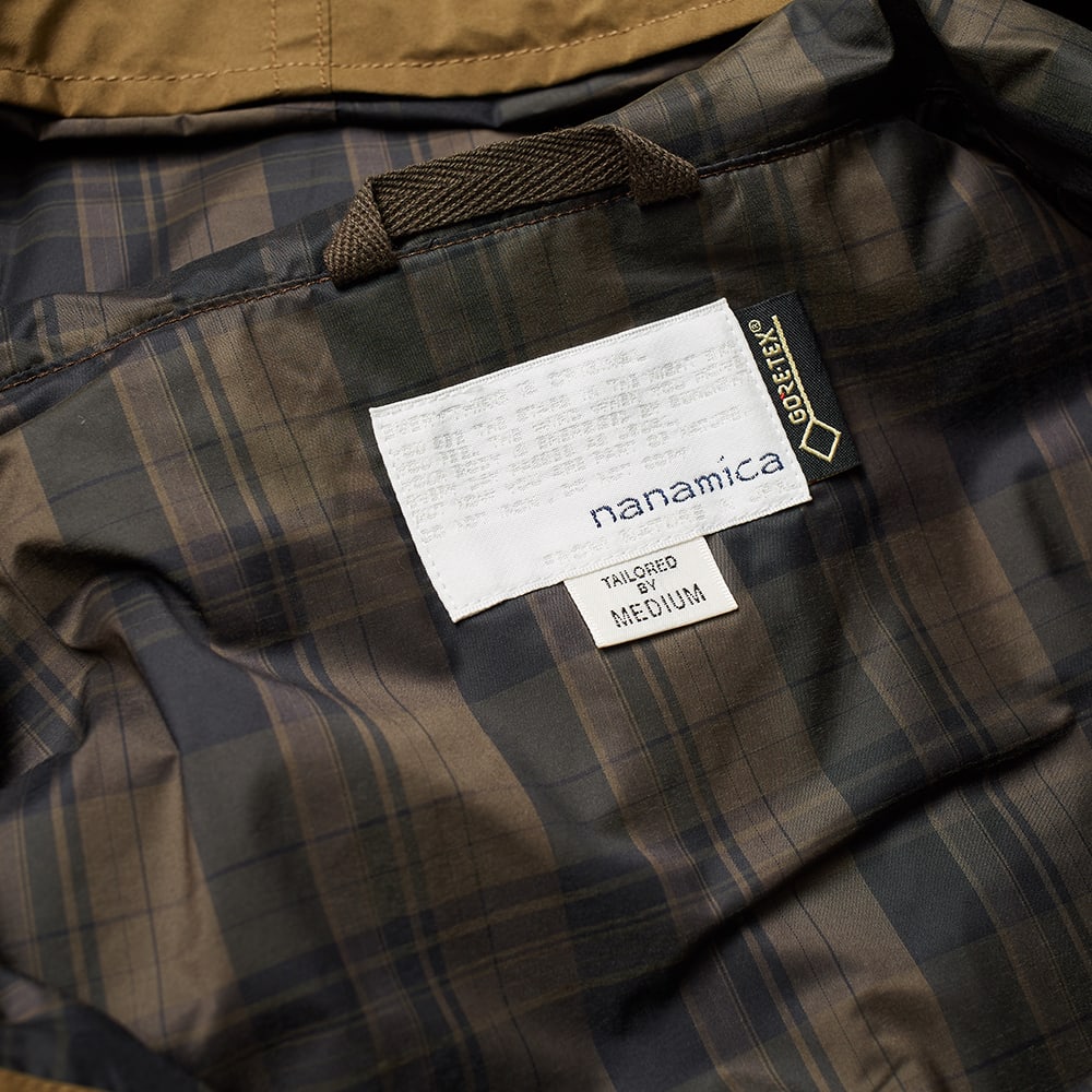 Nanamica Nylon Gore-Tex Cruiser Jacket Beige & Olive Check | END. (US)