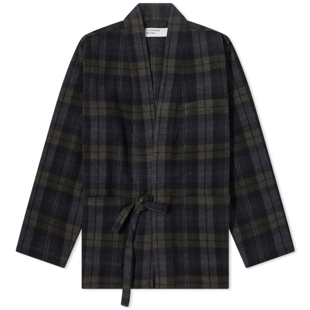 universal works tie front jacket