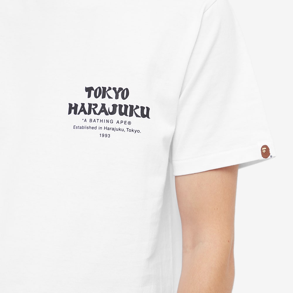 A bathing ape japan culture kanji ape head tee white end uk 