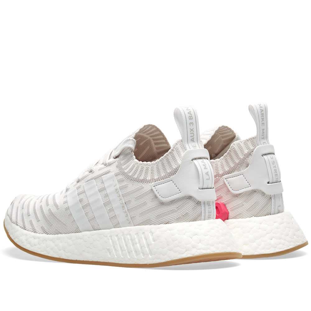 Adidas NMD_R2 PK W White & Shock Pink | END.
