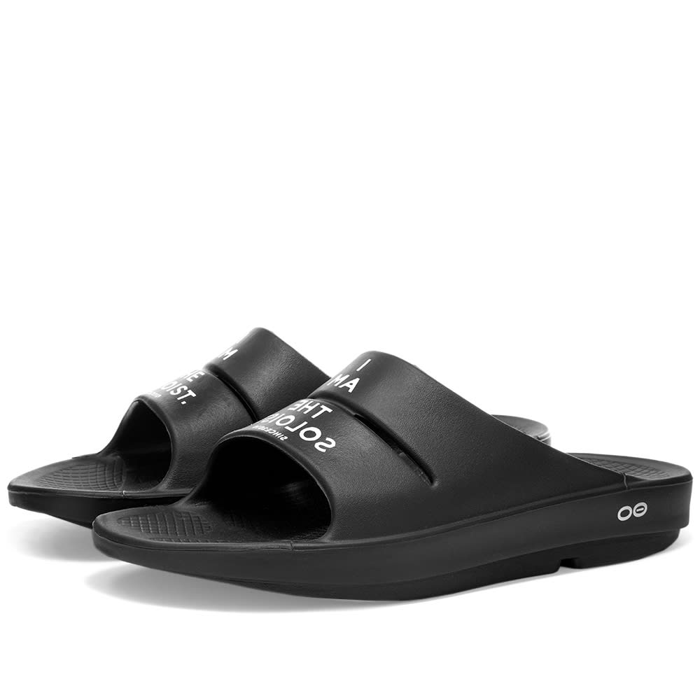 TAKAHIROMIYASHITA TheSoloist. Oofoam Slide Sandal Black u0026 White | END. (SG)