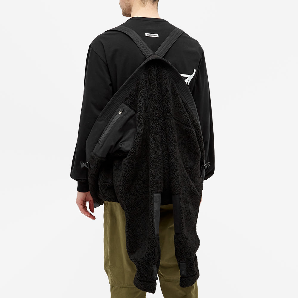 Maharishi Sherpa Fleece Kimono Black | END. (Global)