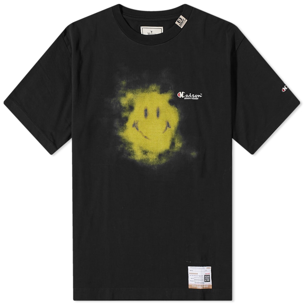 Maison MIHARA YASUHIRO Smiley Face T-Shirt Black | END. (US)