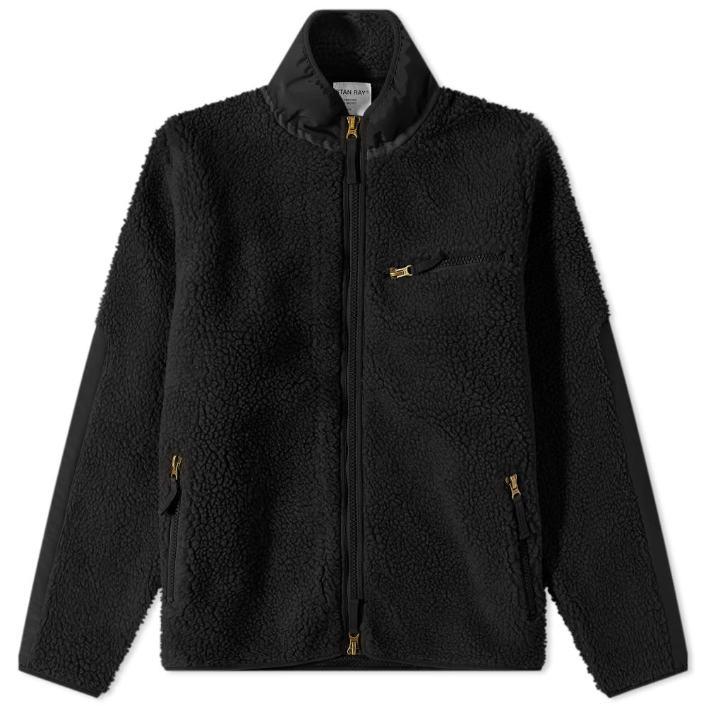 Stan Ray Men's High Pile Fleece Jacket in Black, Size X-Large | END. Clothing