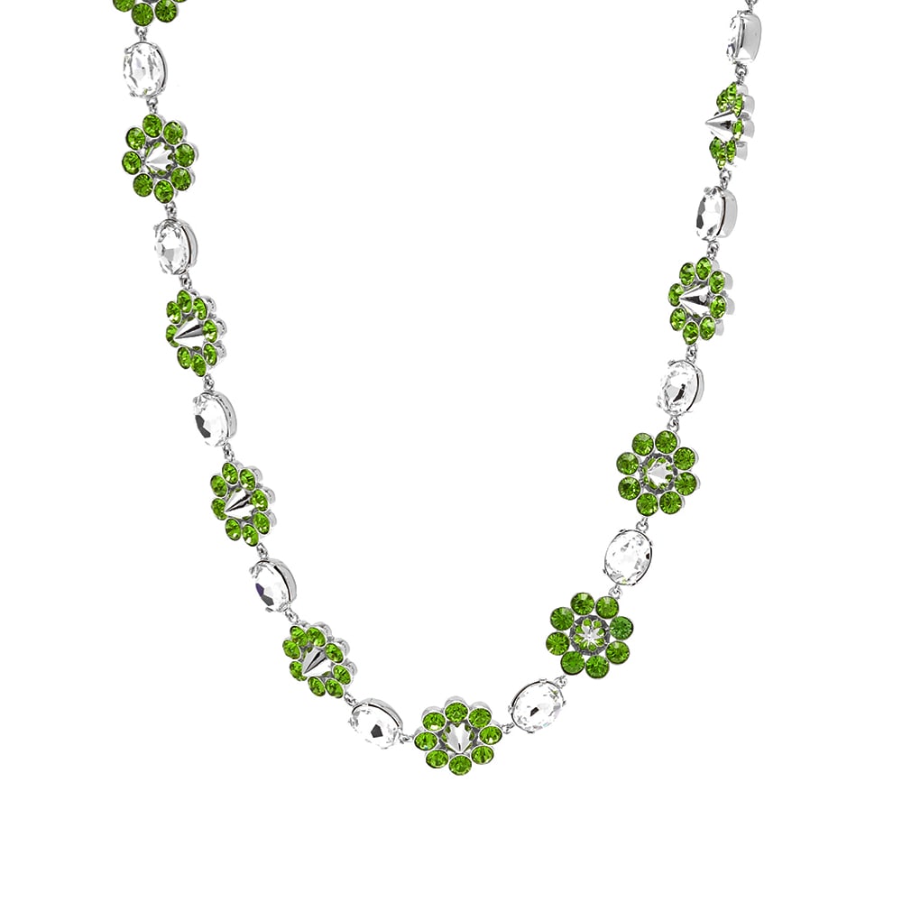 Shrimps lita necklace lime green silver end 
