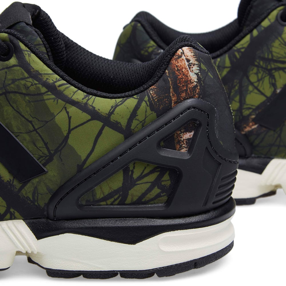 adidas men's zx flux deep forest sneakers