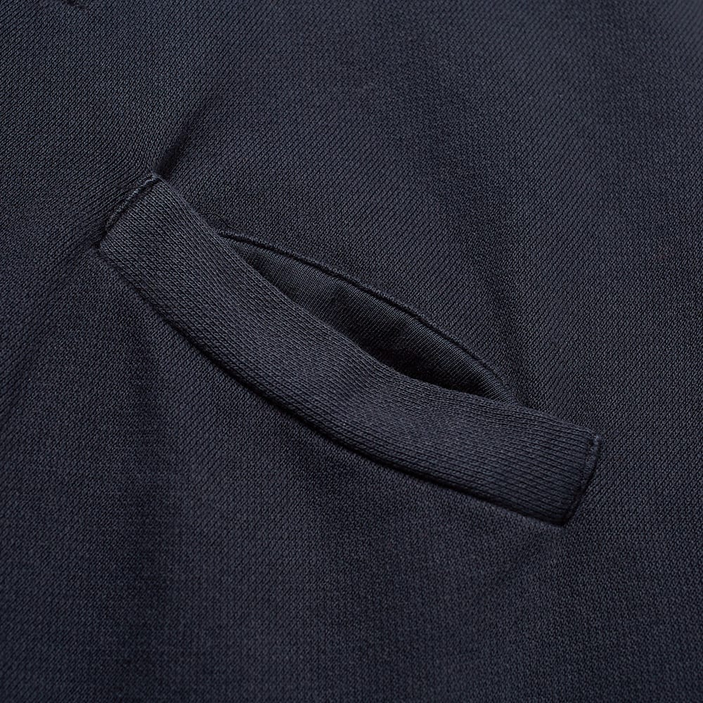 Universal Works Zip Neck Sweat Navy Diagonal Loopback | END.