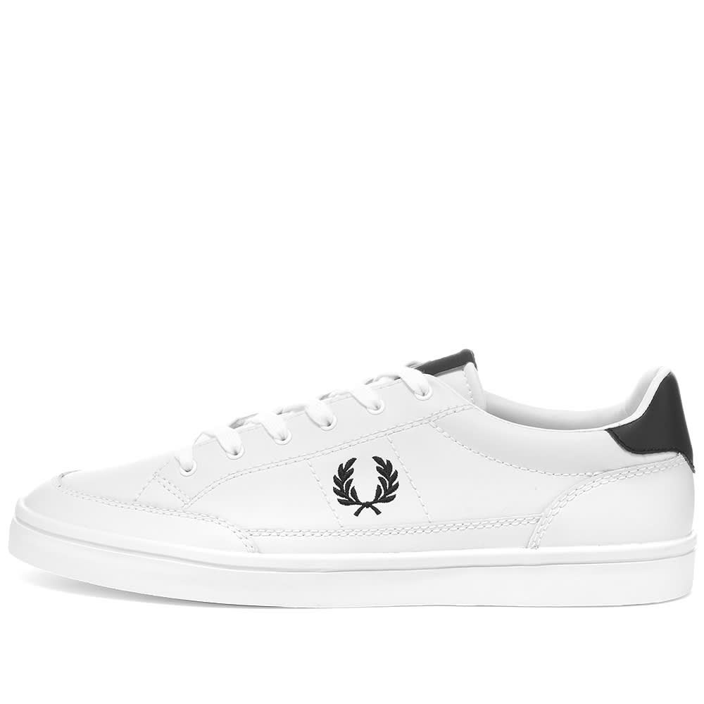 fred perry deuce leather white