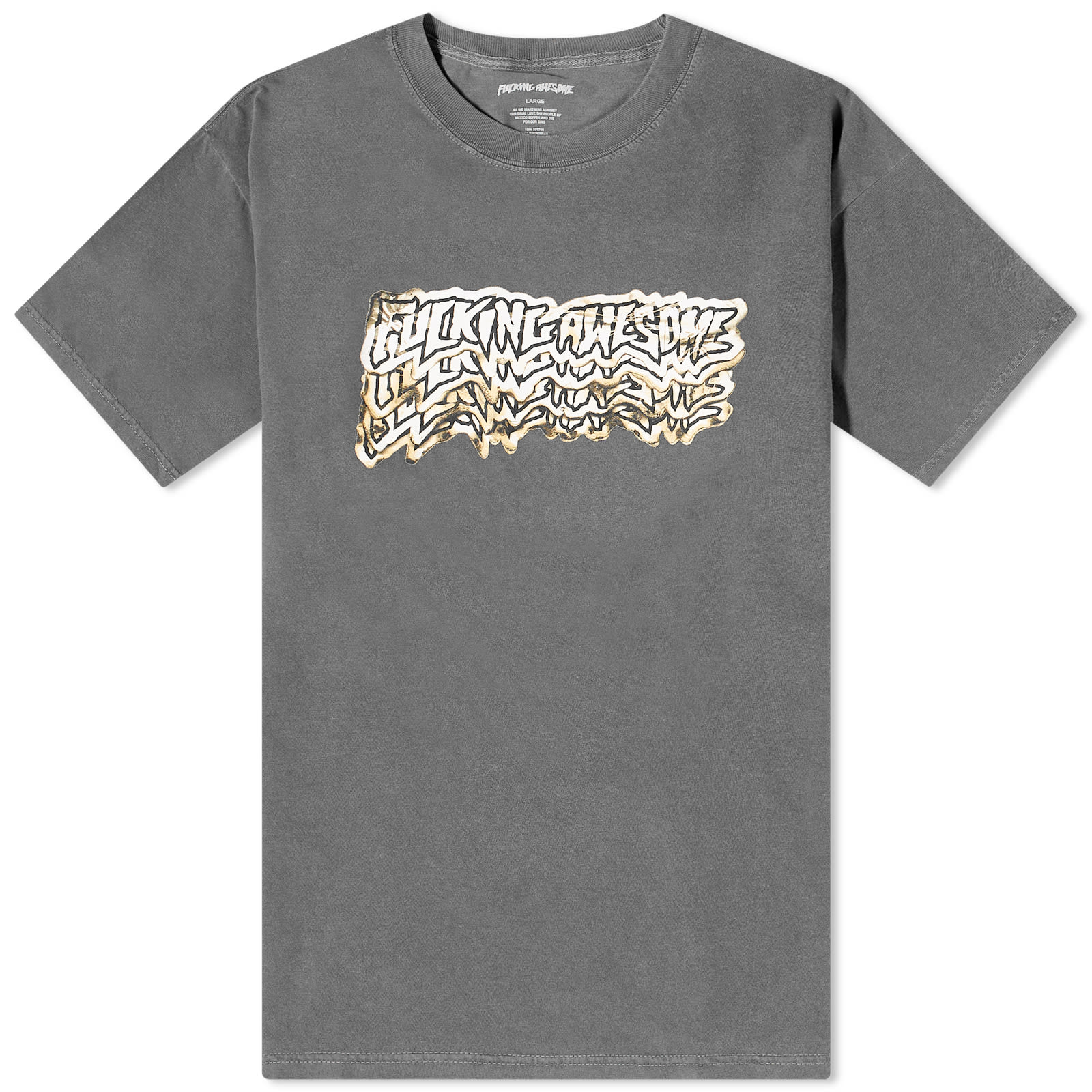 Fucking Awesome Burnt Stamp T-Shirt Pepper | END. (US)