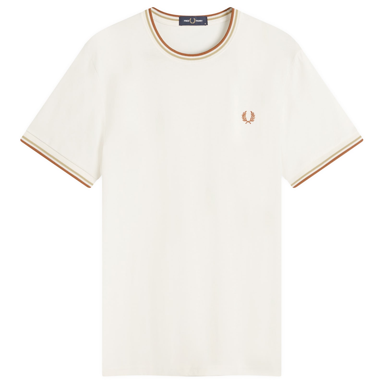 ◇FRED PERRY◇ M12 Twin Tip Fred Perry Shirt Ecru Honeycomb M12 'Made In England' Ecru/Honeycomb Twin Tipped - Polo