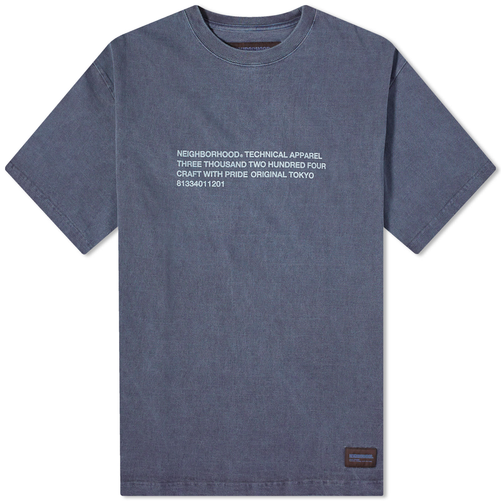 【着後レビューで 送料無料】 Neighborhood Pigment Dyed T-Shirt Navy | END. (SG) トップス