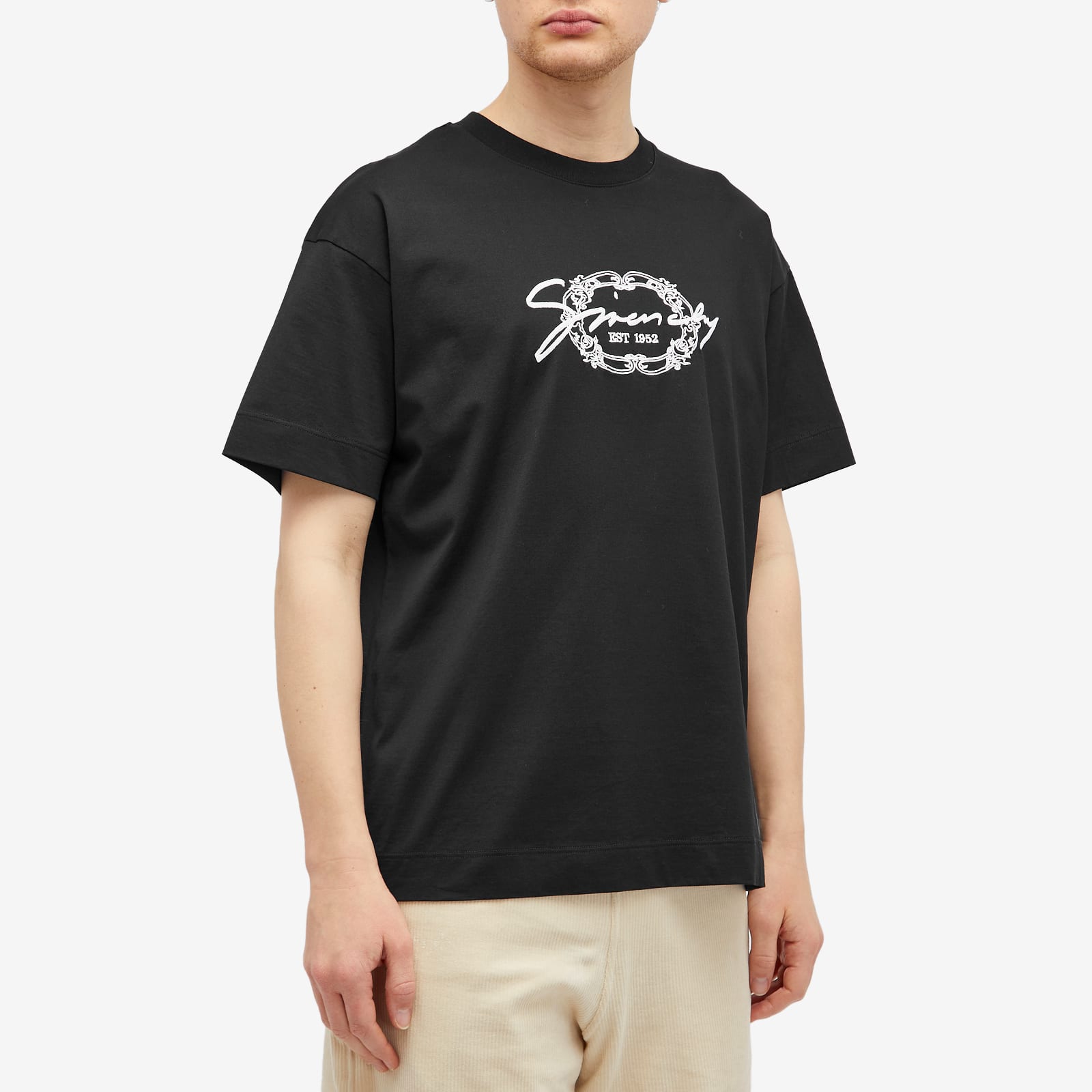Givenchy Men's Signature Logo Regular Fit T-Shirt Black