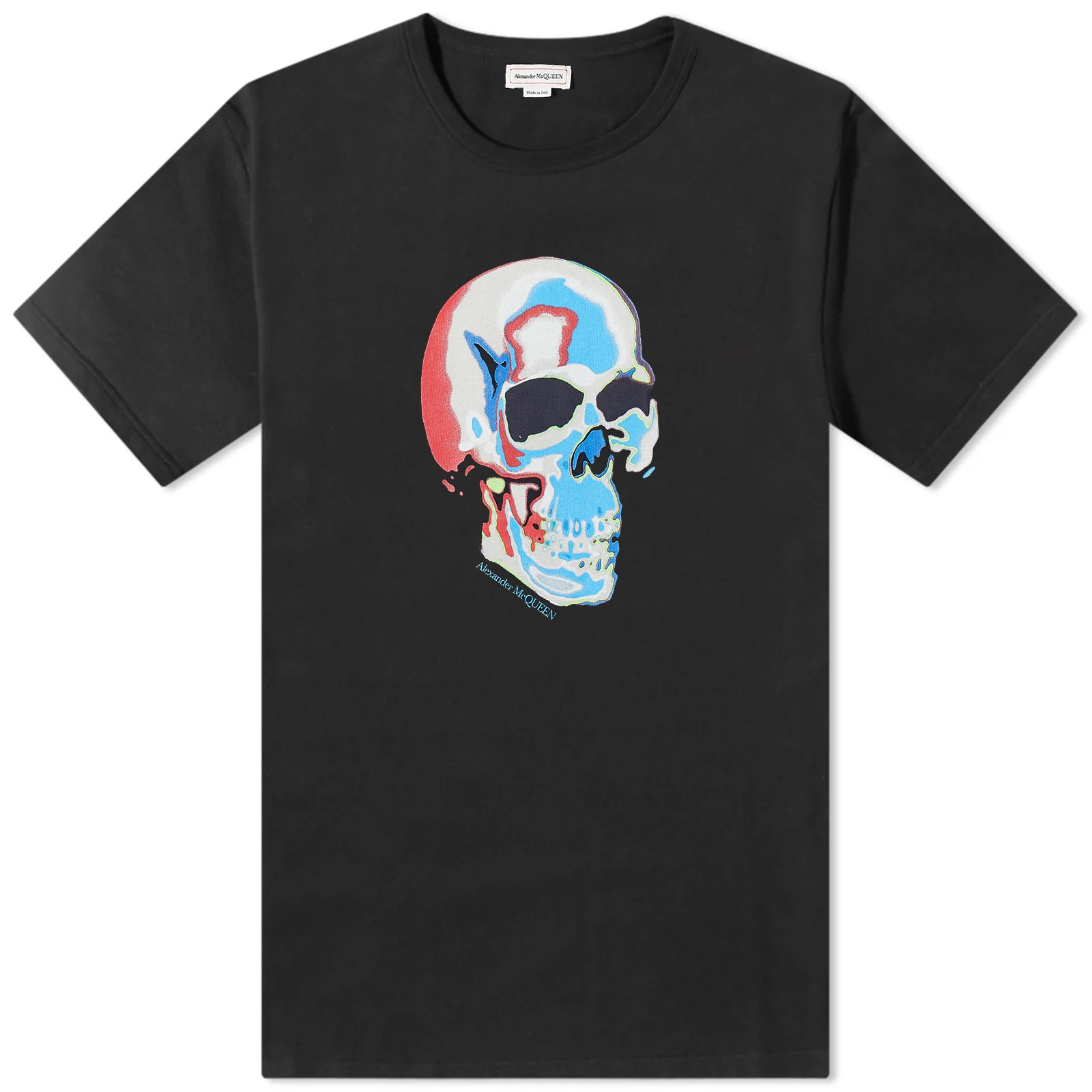 Alexander McQueen Solarized Skull Print T-Shirt Black | END.