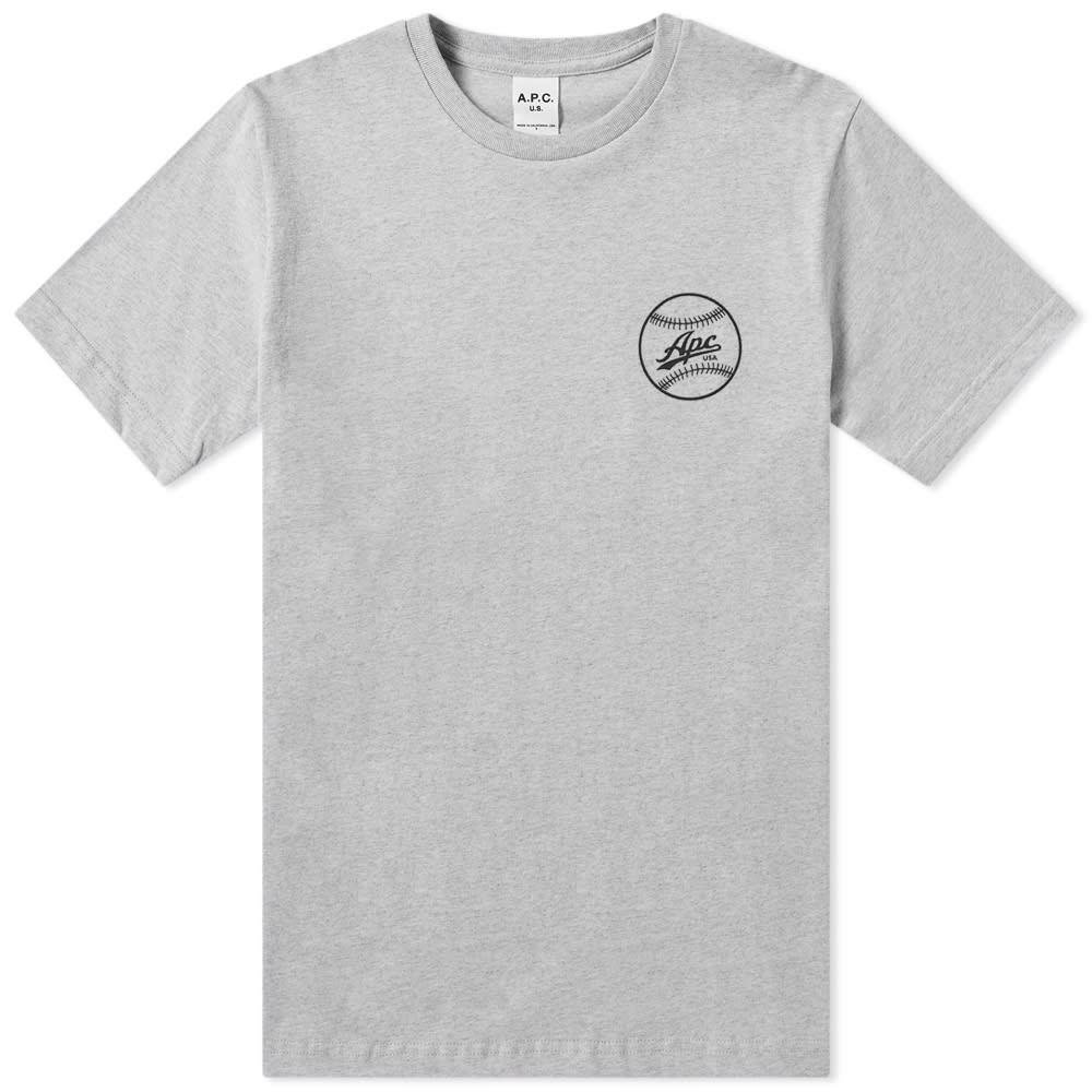 A.P.C. Arrol Baseball Tee Grey END.