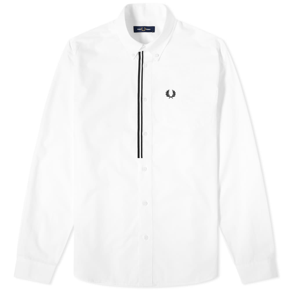 Taped Placket Poplin Shirt Snow White 