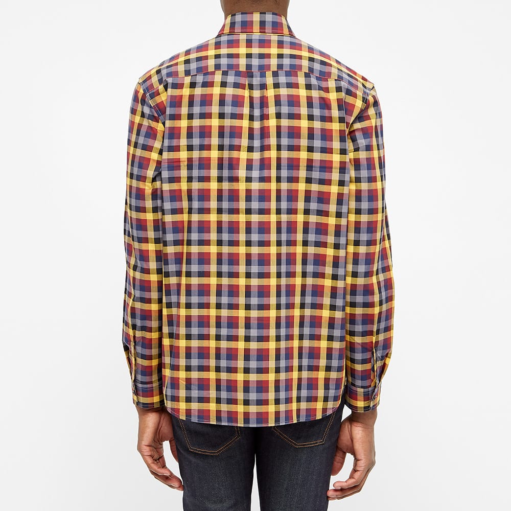 Fred Perry Multi Check Gingham Shirt Gold | END.